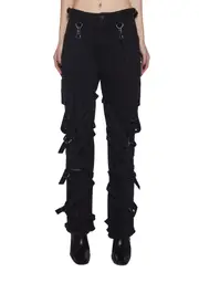 [DARKER WAVS] Compression Unisex Strappy Jeans