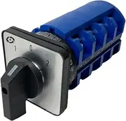 EKSIL LW26-63 DIN Rail Mounted Multi Position Rotary Cam Switch 690V 63A 4 Pole Universal Changeover Cam Switch YMW26 LW28(Man-Off-AUTO)