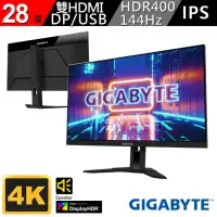 在飛比找momo購物網優惠-【GIGABYTE 技嘉】M28U 28型 IPS 4K 1