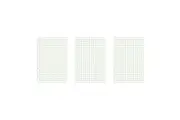 3x 32pc Filofax Pocket Notebook Paper Refill Office Stationery Pad Squared White