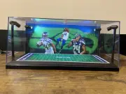 Marshawn Lynch Custom 2 Mini Helmet display case w/ LED lights - Seahawks