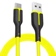 Liquid Silicone Data Cable USB C to USB C Fast Charging Cord Male to Male Port