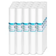 20 Pack 1/5/10/20 Micron 20"x2.5" Whole House Sediment Water Filter Replacement