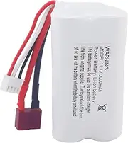11.1V 2000mAh T Plug Lithium Battery for R608 2104 Brushless High Speed Water Cooling RC Speedboat Electric RC Boat Model Tumbler Toy Boat Battery