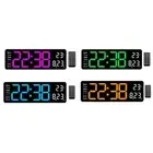 Digital alarm clock, electronic alarm clock with remote control, portable mini