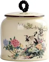 sealed lids, Storage Jars, Tea Canister, Porcelain Storage Jar Candy Box Spice Tank Coffee Container Sealed Canister