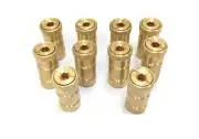 New 10 Pack Brass Screw Type Concrete Pool Deck Anchor For Swimming Pool Cover