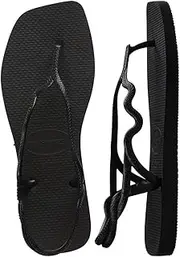 [havaianas] Soleil Women's Stylish Durable Comfortable T Shaped Sandals with Strap Back Strap Closure, Wave Buckles and Treaded Sole, 33 34, 33/34 EU