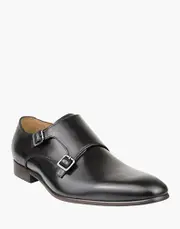 [Flicker] Plain Toe Double Monk Strap