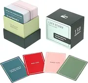 AHQiZFX 150 Pcs Life Story Interview Kit Cards, Tales Life Story Interview Kit Get to Know Parents and Grandparents Life Story Interview Kit for Family Game Night with Curated Question Cards