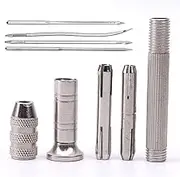 Sewing Awl Kit, Portable Awl Tool Stitching Leather Sewing Awl Needles for DIY Leather Sewing Repair Craft