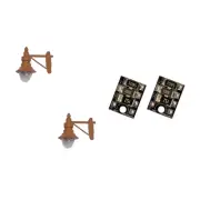 DCC Concepts LML-SWBN Legacy Skyline Swan Neck Wall Lamps Brown (2 Pk) OO Gauge