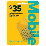 Optus $35 SIM Card Prepaid Starter Pack (Only the raw SIM will be posted)