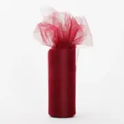 New! 22 Metres BURGUNDY Tulle Fabric DIY Roll Spool Wedding Party Events Decor