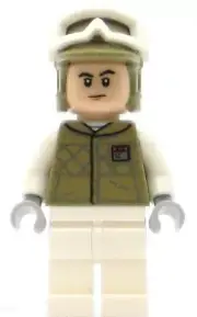 LEGO Star Wars Minifigure Hoth Rebel Trooper - Dark Tan Uniform (Genuine)