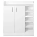 21 Pairs of Shoes 2 Door Cupboard Storage Shelving Organiser Wardrobe Cabinet