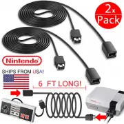 2x 2 Pack 6ft Feet Controller Extension Cable Cord Nintendo Mini Classic SNES