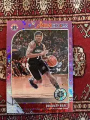 2019-20 NBA Hoops Premium Stock Bradley Beal- Purple Disco Prizm #192 Wizards