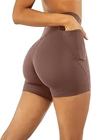 [PAVOI ACTIVE] Shorts with Pockets | Compressive High Waisted Butt Sculpting 4" & 6" Women's Biker Shorts | HiPerform XXS to 3X