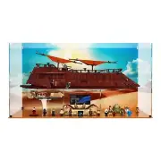 UNIQUEDISPLAY Display Case For Lego 75396-7 Jabba's Sail Barge & Desert Skiff