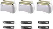 Foil Shaver Replacement Fit for Andis Model TS-1 TS-2 17150 17200 17235 Pro Foil Shaver, Replaces #17155 17160 17280 Foil and Blades -Profoil Lithium Shaver Head Parts- Hypoallergenic Gold Foil-3 Pack