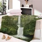 Waterfall Wheelbase Indicator 3D Warm Plush Fleece Blanket Picnic Sofa Couch