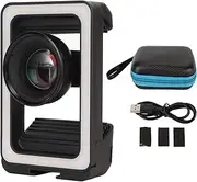 100mm Phone Macro Lens with LED Fill Light, 4k HD Portable Phone Camera Macro Lens Phone Macro Lens Universal Clip