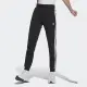 【adidas 愛迪達】Slim Pants 女款 黑色 修身 縮口 運動 休閒 訓練 慢跑 三線 棉質 長褲 IB7455