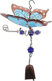 BESPORTBLE 1pc Luminous Wind Chimes Cartoon Wind Antique Wind Chime Goblincore Room Decor Wind Bell Hanging Wind Chime Glowright Outdoor Hanging Bells Bell Chime Wall Hanging Acrylic Blue