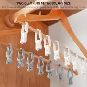 12Pack Windproof Clips Pegs Clamp Clothes Beach Towel Laundry Drying Racks Hooks
