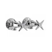 Kirra Washing Machine Cocks Chrome Solid Brass