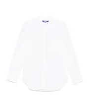 Long Sleeve Button-Down Shirt L,M White