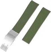 [RAYESS] For Longines Watch Strap For Longines Hydroconquest L3.742 642 Fluorosilicone WatchBands
