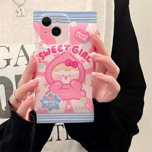 【LOYALTY】iPhone14Plus/14Pro/14ProMax可愛桃子糖果女孩餅乾袋捏捏袋手機保護殼
