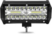 ALAGPNPMZH 2Pcs 120w LED Work Light Bar Combo Beam Car Driving Light For Off Road Truck 4WD 4x4 Motorcycle Ramp 12V 24V Auto Fog Lamp Lamp assembly(1pc)