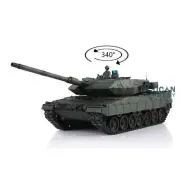 2.4Ghz Henglong 7.0 1/16 3889 Green Plastic Ver Leopard2A6 RTR RC Tank Model