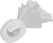 [WRITWAA] Denim Veil Hat Cowboy Hat Hats Bride Cowgirl Hat White Non-woven Fabric