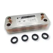 EXCHANGER 16 PLATES 65104333 + GASKETS BOILER ARISTON CLAS 24 28 CF FF GENUS 24