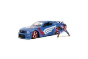 Jada 1:24 Scale Marvel Comics Captain America 2006 Ford Mustang GT Diecast Car Model