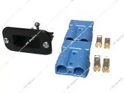 Flush Mount 50Amp Anderson Plug Mounting Bracket Inc: x2 Genuine BLUE Anderson