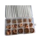 Functional Copper Washer Set 150pcs for Electrical and Plumbing Projects
