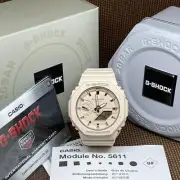 Casio G-Shock GMA-S2100-4A Octagon Beige Analog Digital Ladies Sports Watch