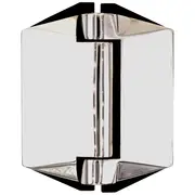 ProtectorAl Stainless Polish Glass To Glass Soft Close Hinge