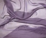Purple color very soft silky chiffon Fabric By the Yard 52" wide