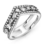 Authentic Pandora Double Wishbone Marquese Ring size (58) 8.5