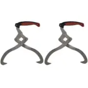 2x Log Tongs with TPR Handle Business Industrial Forestry Log Tong vidaXL