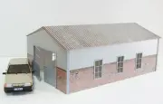 Diorama kit Hangar-barn Scale 1:18 Car models garage Display Size 1/18 Miniature