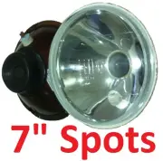 1pr 7" Spot Pencil Beam Headlights Semi Sealed Ford Bedford Truck Panel Van E150