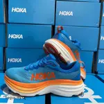 【現貨】HOKA ONE BONDI8 WIDE OUTDOOR SHOES 登山運動11色男士女士跑步黑色白色