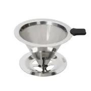 La Cafetiere 12cm Reusable Pour Over Stainless Steel Coffee Dripper Filter SLV